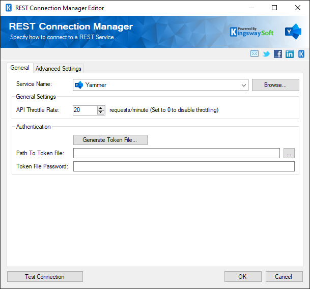 SSIS REST Yammer Connection Manager
